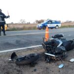 accidente policía en moto