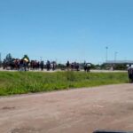 protesta en Malvinas Argentinas