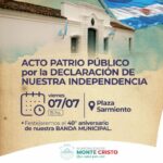 Acto declaración de la Indp. Monte Cristo