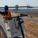 Avanza la obra de iluminación en el acceso a Mi Granja sobre la Autovía 19