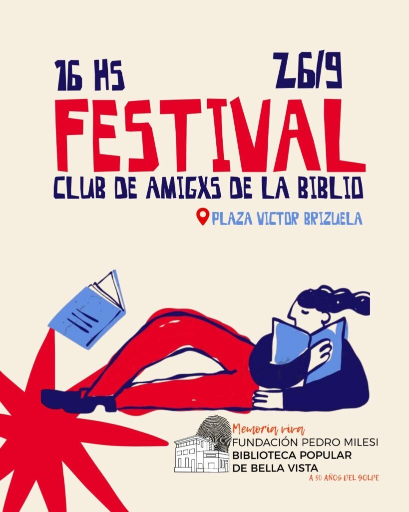 Convocatoria de la Biblioteca Popular de Bella Vista para sumarse al Club de Amigxs