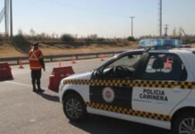 Un motociclista resultó lesionado tras un despiste en la Ruta Provincial 10 Imagen ilustrativa de un operativo de seguridad vial de la Policía Caminera de Córdoba