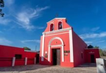 La Capilla Santa Rita de Villa Fontana celebró 150 años de historia Frente de la Capilla Santa Rita de Villa Fontana, Córdoba