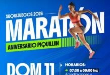 Piquillín se prepara para la Maratón Aniversario con pruebas de 5K, 10K y Running Kids Gráfica de la Maratón Aniversario de Piquillín con información sobre las pruebas, horarios, inscripción y contacto
