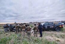 La Francia: un vendedor ambulante fue baleado y un hombre quedó detenido e imputado Efectivos del equipo táctico ETER participan de un operativo en una zona rural de La Francia