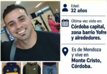 Un hombre que era buscado desde el lunes se presentó en la Policía de Monte Cristo Composición gráfica adjunta al parte policial sobre un hombre buscado en Monte Cristo