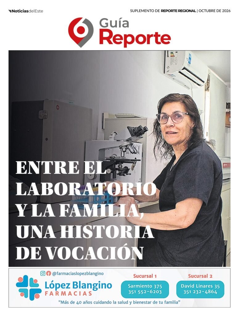 Página del suplemento Guía Reporte de octubre de 2026 con una nota ilustrada y publicidad institucional.