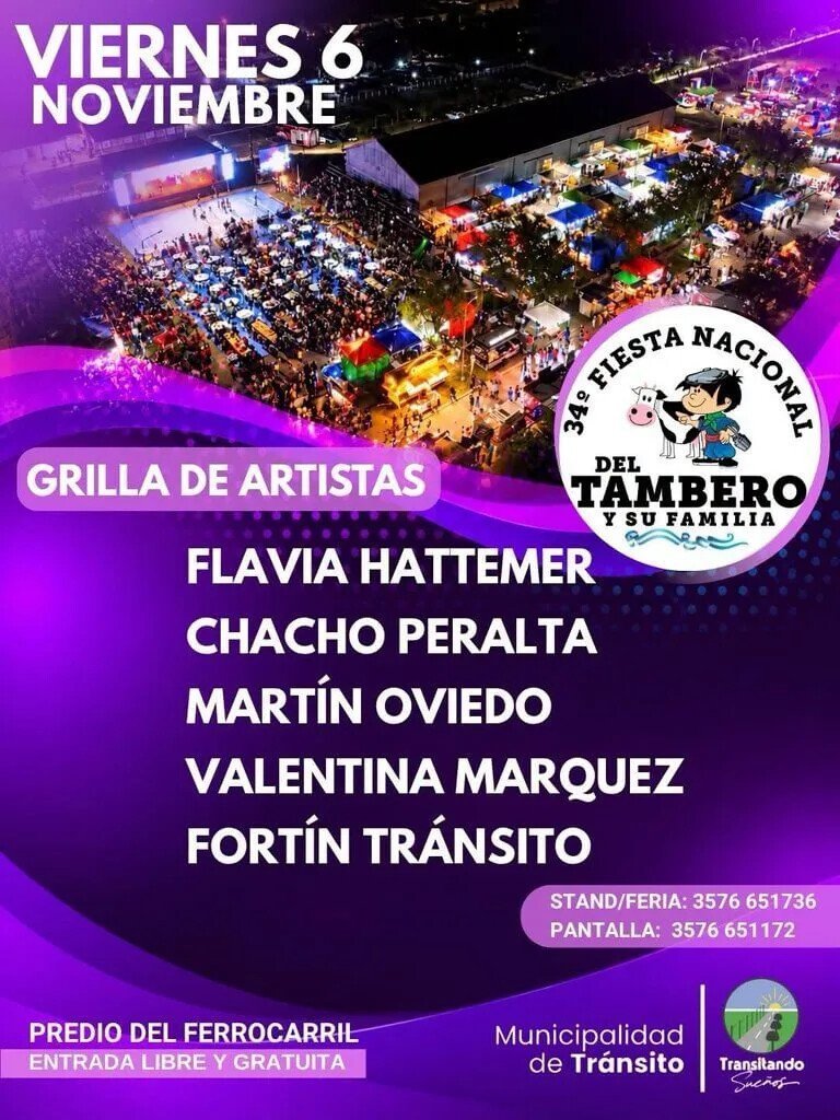 Afiche de la jornada del viernes 6 de noviembre en el predio del Ferrocarril