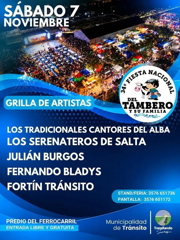 Afiche de la jornada del sábado 7 de noviembre en el predio del Ferrocarril
